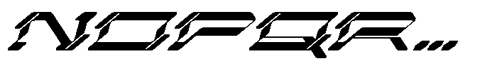 Cuba Technology Italic Font UPPERCASE