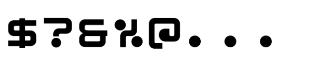 Cubest Monospace Font OTHER CHARS