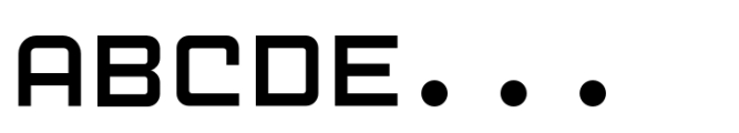 Cubest Monospace Font UPPERCASE