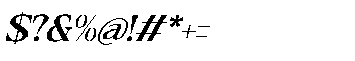 Cubic Ranger Italic Font OTHER CHARS