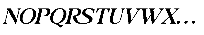 Cubic Ranger Italic Font UPPERCASE