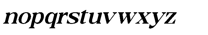Cubic Ranger Italic Font LOWERCASE