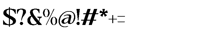 Cubic Ranger Regular Font OTHER CHARS