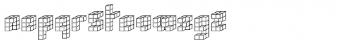Cubica Regular Font LOWERCASE