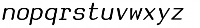 Cubiculum Italic Font LOWERCASE