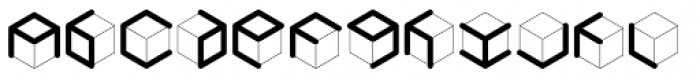 Cubie Font LOWERCASE