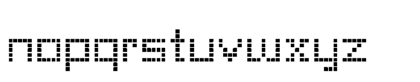 Cubisquare AOE Font LOWERCASE