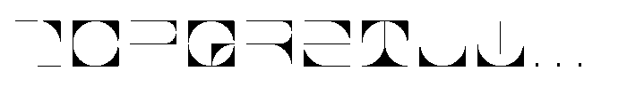 Cubo Circulo Font UPPERCASE