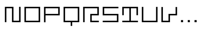 Cubo Regular Font LOWERCASE