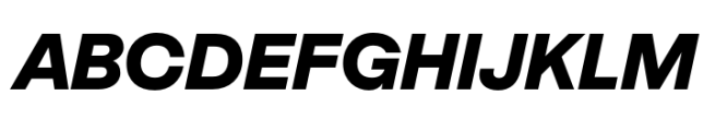 Cubron Grotesk Black Italic Font UPPERCASE