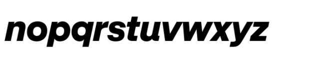 Cubron Grotesk Black Italic Font LOWERCASE
