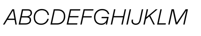 Cubron Grotesk Light Italic Font UPPERCASE