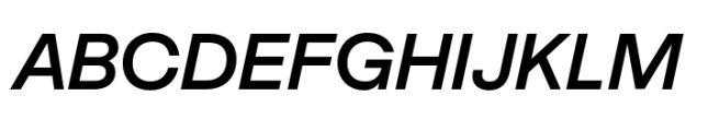 Cubron Grotesk Semi Bold Italic Font UPPERCASE