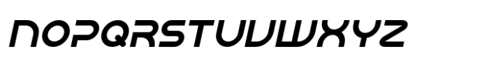 Cuda Oblique Font LOWERCASE