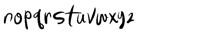 Cuddle Boo Font LOWERCASE