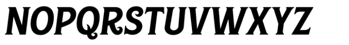 Culebra Medium Oblique Font UPPERCASE