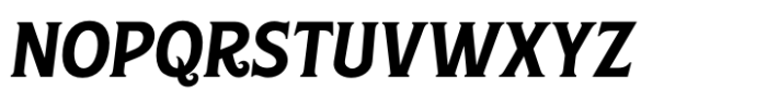 Culebra Medium Oblique Font LOWERCASE