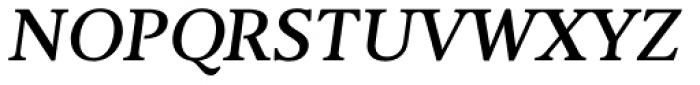 Cultura New Medium Italic Font UPPERCASE