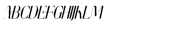 Cultural Festival Italic Font UPPERCASE