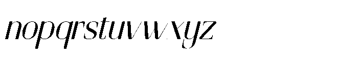 Cultural Festival Italic Font LOWERCASE
