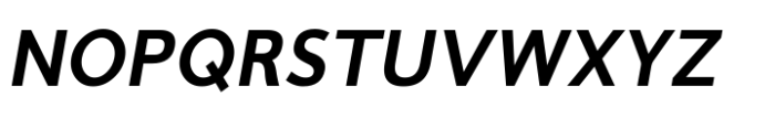 Cumhuriyet Extra Bold Narrow Ital Font UPPERCASE