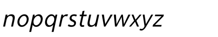 Cumhuriyet Light Italic Con Font LOWERCASE