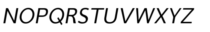 Cumhuriyet Light Narrow Ital Font UPPERCASE