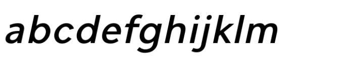 Cumhuriyet Medium Italic Font LOWERCASE