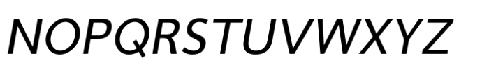 Cumhuriyet Narrow Ital Font UPPERCASE