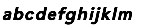 Cumhuriyet Pro Black Italic Font LOWERCASE