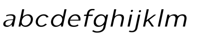 Cumhuriyet Pro Extra Light Italic Exp Font LOWERCASE