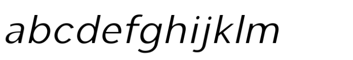 Cumhuriyet Pro Extra Light Italic Font LOWERCASE