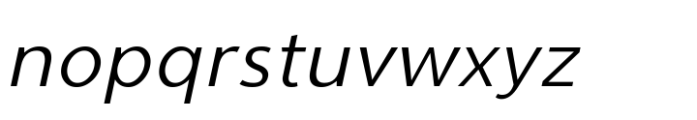 Cumhuriyet Pro Extra Light Italic Font LOWERCASE