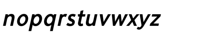 Cumhuriyet Pro Semibold Italic Con Font LOWERCASE