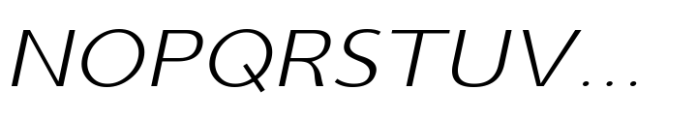 Cumhuriyet Pro Thin Italic Exp Font UPPERCASE