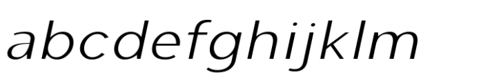 Cumhuriyet Pro Thin Italic Exp Font LOWERCASE