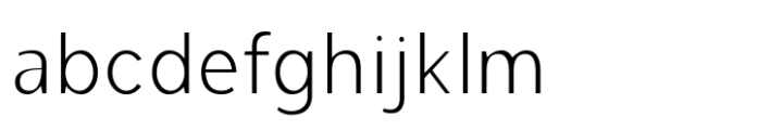 Cumhuriyet Thin Con Font LOWERCASE