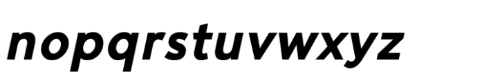 Cumhuriyet World Extra Bold Italic Font LOWERCASE