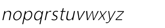 Cumhuriyet World Thin Italic Con Font LOWERCASE