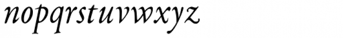 Cunaeus Italic Font LOWERCASE