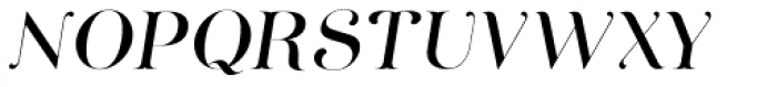 Curator Italic Font UPPERCASE