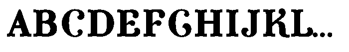 Curator MX Font UPPERCASE