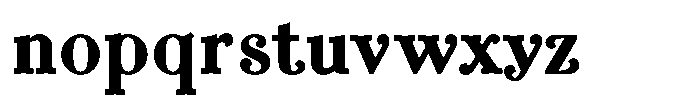 Curator MX Font LOWERCASE