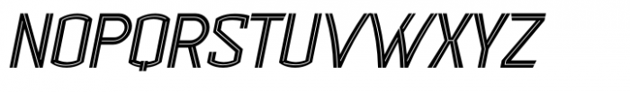 Curbstone Line Italic Font UPPERCASE