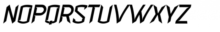 Curbstone Taper Italic Font LOWERCASE