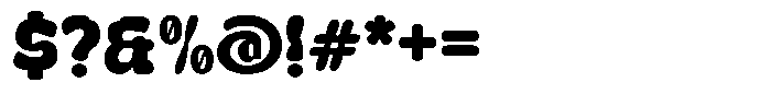 Curevy Regular Font OTHER CHARS