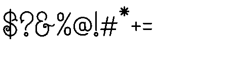 Curlicue Garden Font OTHER CHARS