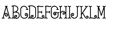 Curlicue Garden Font UPPERCASE
