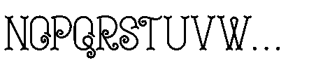 Curlicue Garden Font UPPERCASE
