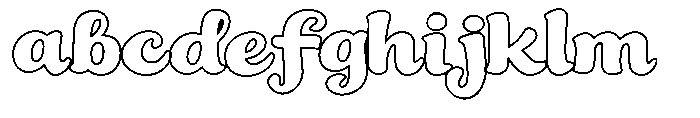 Curlish Outline FONT